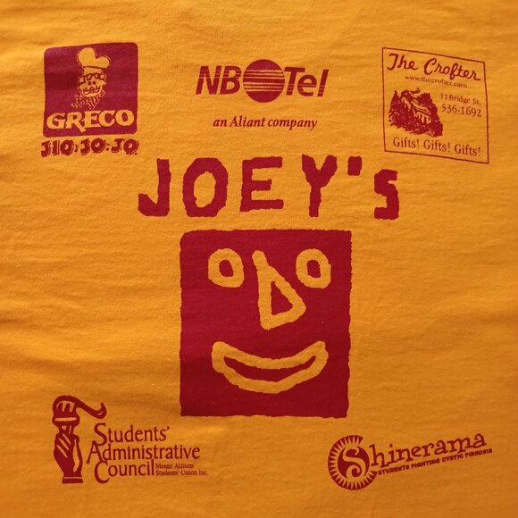 2000 Mount Allison Universty To Dance Beneath a Garnet Sky Yellow T-Shirt XL - Picture 4 of 10